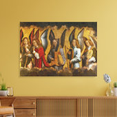 Angels die muziekinstrumenten afspelen canvas afdruk (Insitu (Woonkamer))