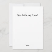 Angels die over je kijken, heeft een waarheidsgetr feestdagenkaart (Achterkant)