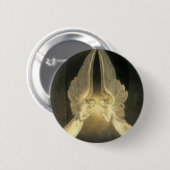 Angels die over Jezus Christus bidden in Shroud Ronde Button 5,7 Cm (Voorkant /achterkant)