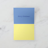 Angels die over ons kerstkaartje kijken notitiekaartje (Binnen)