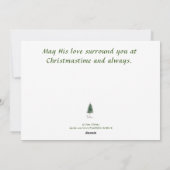 Angels die over U Waterverf tekentekst bekijken Feestdagenkaart (Achterkant)