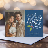 Angels die we hebben gehoord - Whimsical-kerstfoto Feestdagenkaart