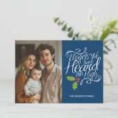 Angels die we hebben gehoord - Whimsical-kerstfoto Feestdagenkaart (Staand voorkant)