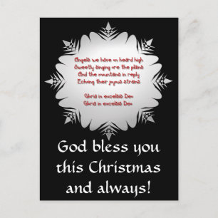 "Angels die we op hoog niveau hebben gehoord" Feestdagenkaart