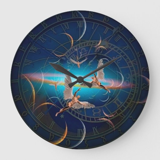 Angels door de tijd grote klok (Voorkant)