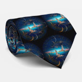 Angels door de tijd stropdas (Opgerold)