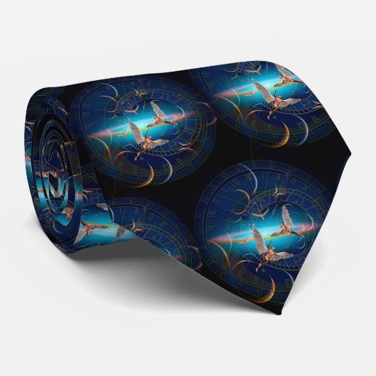 Angels door de tijd stropdas (Opgerold)