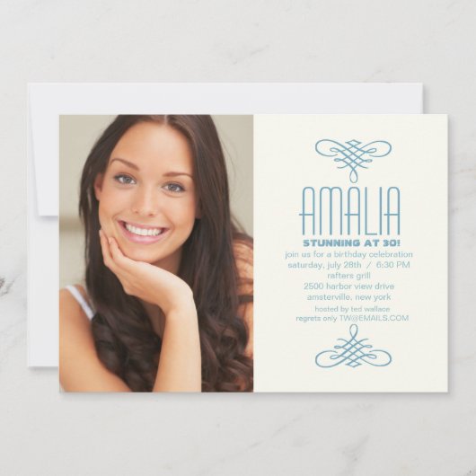 Angels Draag Paisley Foto Uitnodiging (Voorkant)