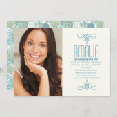 Angels Draag Paisley Foto Uitnodiging (Voorkant / Achterkant)