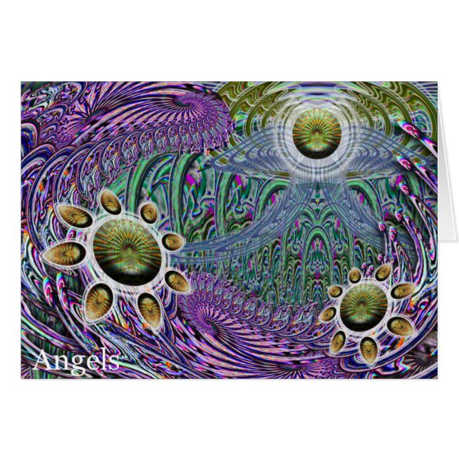 Angels: Drie per acht kaarten (Voorkant Horizontaal)