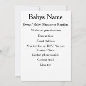 Angels en baby's kaart (Achterkant)