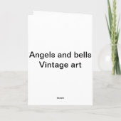 Angels en bellen feestdagen kaart (Achterkant)