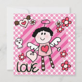 Angels en Devils Birthday Invitation Kaart (Voorkant)