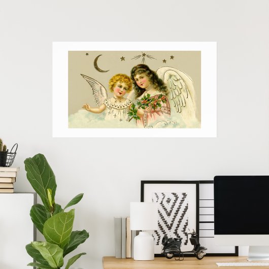 Angels en Holly Poster (Thuiskantoor)
