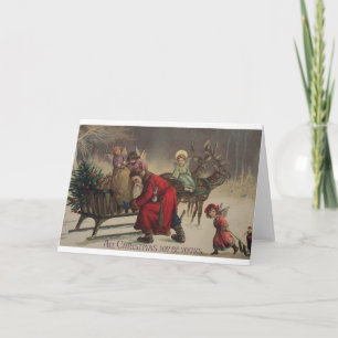  Angels en Kerstman Kaart