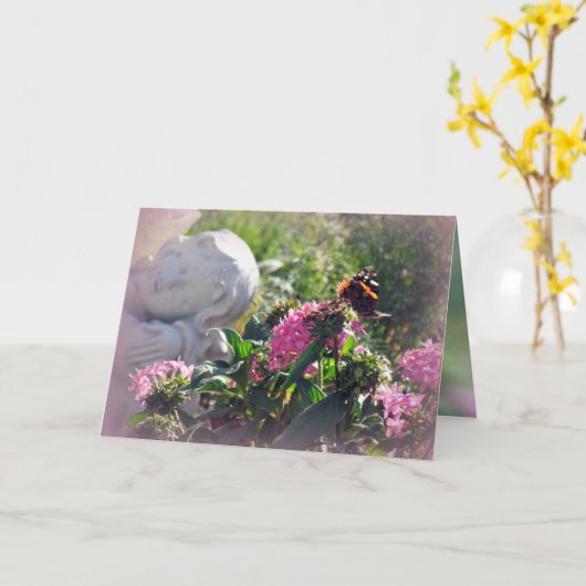 Angels en Miracles voor jouw verjaardag Kaart (Gele Bloem)