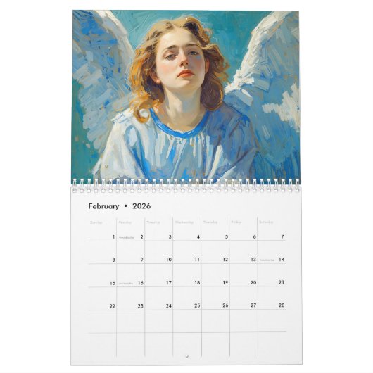Angels – Engel 2026 Kalender (Feb 2026)