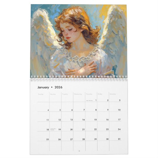 Angels – Engel 2026 Kalender (Jan 2026)