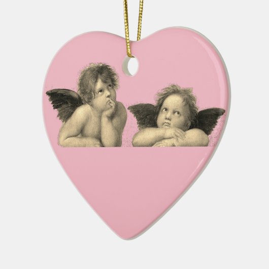 Angels Engel - Madonna Sixtina - Raphael - Raffael Keramisch Ornament (Links)