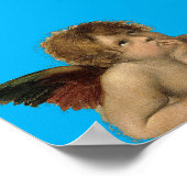 Angels Engel - Madonna Sixtina - Raphael - Raffael Poster (Hoek)