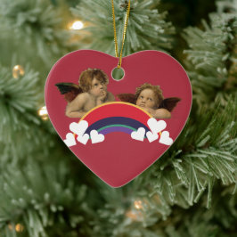 Angels Engel Raphael  Regenbogen Keramisch Ornament