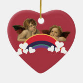 Angels Engel Raphael Regenbogen Keramisch Ornament (Achterkant)