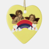 Angels Engel Raphael  Regenbogen Keramisch Ornament (Rechts)