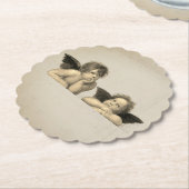 Angels Engel – shabby chic – Raphael – Vintage Kartonnen Onderzetters (Gekanteld)