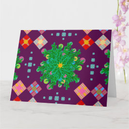 Angels Eye Uitzicht Canvas Stripes Diep Paarse Kaart