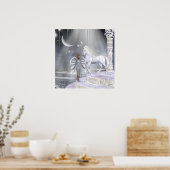 Angels Fae Unicorns Print (Keuken)