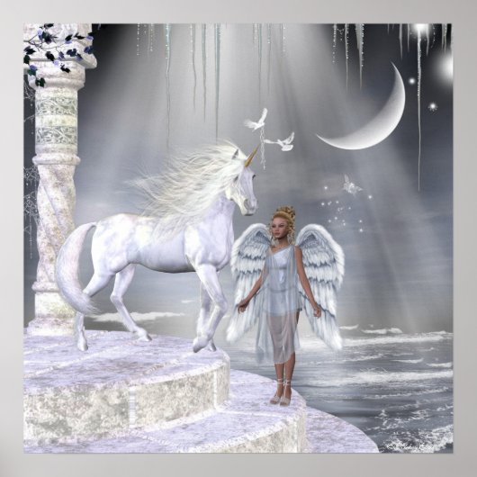 Angels Fae Unicorns Print (Voorkant)