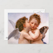 Angels First Kiss, Bouguereau Briefkaart (Voorkant / Achterkant)