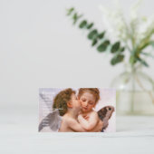 Angels First Kiss, Bouguereau Visitekaartje (Staand voorkant)
