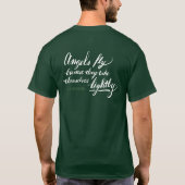 Angels Fly omdat ze zichzelf iets 2 nemen T-shirt (Achterkant)