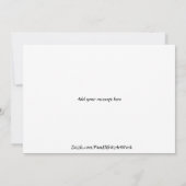 Angels Flying Gelukkig "All Day" Waterverf Sketch Bedankkaart (Achterkant)