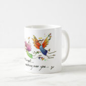 Angels Flying Gelukkig "All Day" Waterverf Sketch Koffiemok (Voorkant rechts)