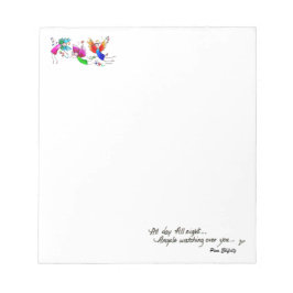 Angels Flying Gelukkig "All Day" Waterverf Sketch Notitieblok