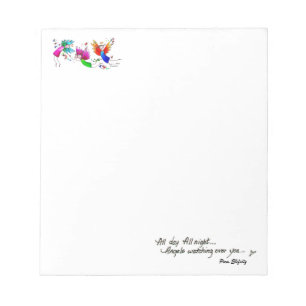 Angels Flying Gelukkig "All Day" Waterverf Sketch Notitieblok