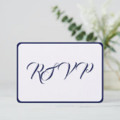 Angels From the Realms of Glory Response Card RSVP Kaartje (Staand voorkant)