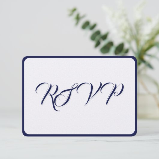 Angels From the Realms of Glory Response Card RSVP Kaartje (Staand voorkant)