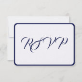 Angels From the Realms of Glory Response Card RSVP Kaartje (Voorkant)