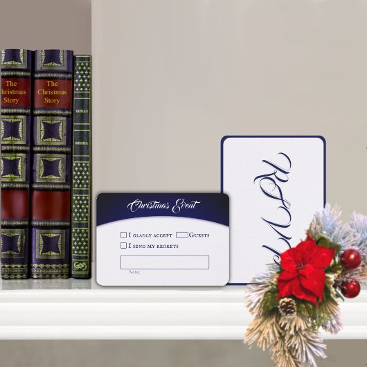 Angels From the Realms of Glory Response Card RSVP Kaartje