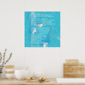 Angels gaat door het Poster van het hemel gedicht (Keuken)