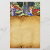 Angels Gathering Flowers in een hemel landschap Briefpapier (Voorkant)