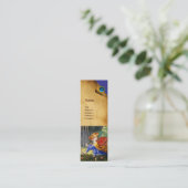 Angels Gathering Flowers in een hemel landschap Mini Visitekaartje (Staand voorkant)