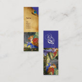 Angels Gathering Flowers in een hemel landschap Mini Visitekaartje (Voorkant / Achterkant)