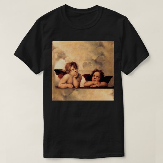 Angels Gift Raphael Cupid Cherubs Art Valentijn en T-shirt (Design voorkant)
