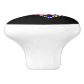 ANGELS GLAS IN LOOD WINDOW KERAMISCHE KNOP (Zijkant)