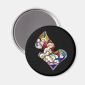 ANGELS GLAS IN LOOD WINDOW MAGNEET (Voorkant / Achterkant)