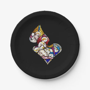 ANGELS GLAS IN LOOD WINDOW PAPIEREN BORDJE